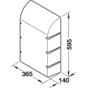 Covering hood, Ironfix, wall installation, ironing board