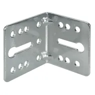 Universal bracket, steel, with 2 keyholes