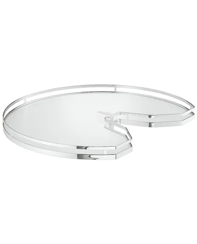Three quarter circle carousel shelf, corner cabinet