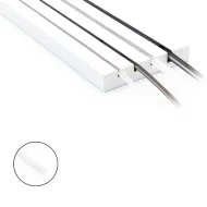 Šviesos filtras silikoninis FlipLens 3mm, COB LED juostai, 10m, balta