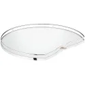 Three quarter circle carousel shelf, corner cabinet