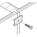 Rear panel connector, For screw fixing