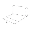 Insert mat, rubber, W600mm gray