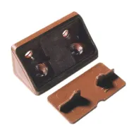 Universal corner connector, double, blunt