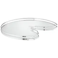 Three quarter circle carousel shelf, corner cabinet