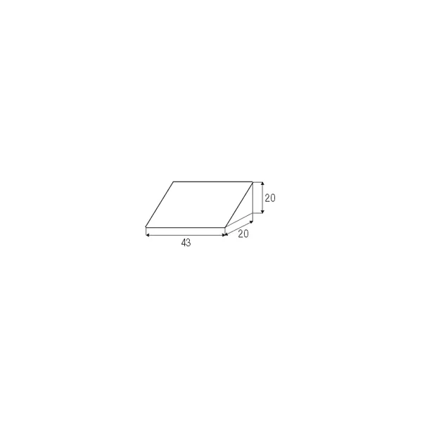 Universal corner connector, double, black