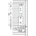 Stalčių šonai Matrix Box Slim A Synchro, H175mm, L300mm, 30kg, švelnaus uždarymo, pilka