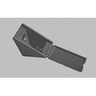 Universal corner connector, single, blunt