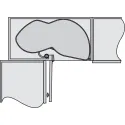 Set of shelves, Kesseböhmer LeMans Corner cabinet half circle carousel fitting