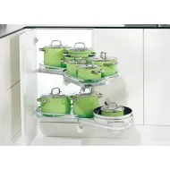 Set of shelves, Kesseböhmer LeMans Corner cabinet half circle carousel fitting