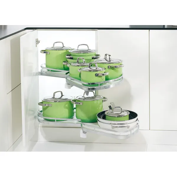 Set of shelves, Kesseböhmer LeMans Corner cabinet half circle carousel fitting
