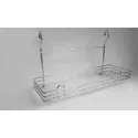 Rack, straight, matt chrome