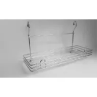 Rack, straight, matt chrome