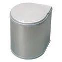 Wastebin 277x277mm H355mm stainless steel