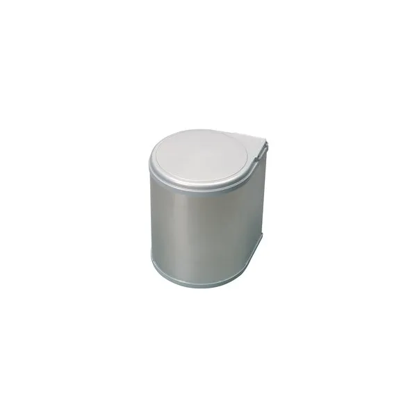 Šiukšliadėžė 277x277mm, H355mm, nerūdijantis plienas