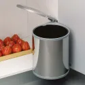 Šiukšliadėžė 277x277mm, H355mm, nerūdijantis plienas