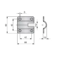 Wall-mounted plate, for ATLAS system