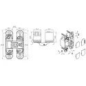 Door hinge KUBICA 62 HD matt chrome
