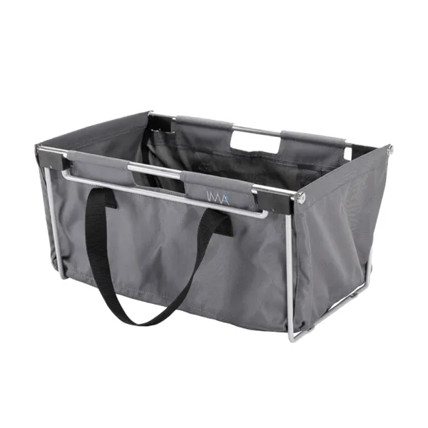Collector with frame Handy, 440x270mm, H220mm, silver/dark grey