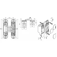 Door hinge KUBICA 63