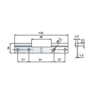 Pakabinimo juosta L130mm, TRASER-6