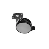 Ratukas su plokštele Ø80mm, H100mm, su stabdžiu