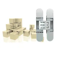 Door hinge KUBICA 6400 left/right matt chrome