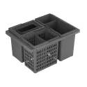 Šiušliadėžė Cube Basic Eco stalčiui, MP600mm, H305mm, antracitas