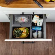 Šiušliadėžė Cube Basic Eco stalčiui, MP600mm, H305mm, antracitas