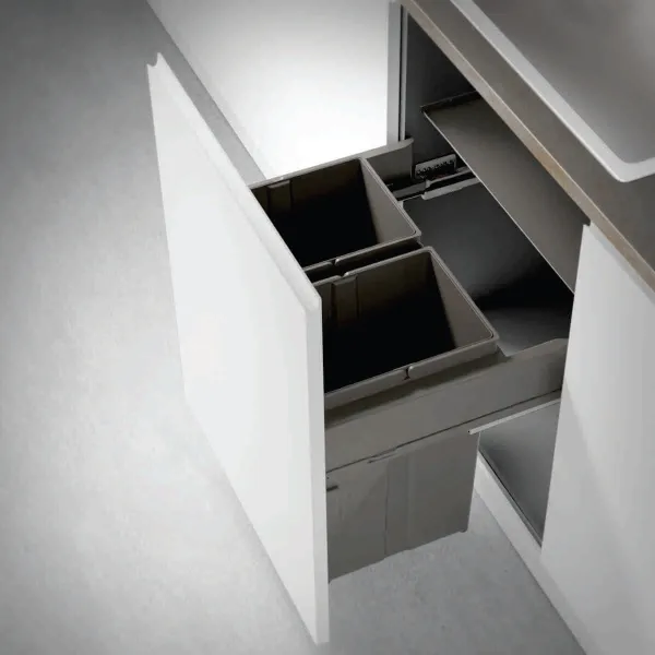 Šiukšliadėžė ištraukiama 580EVO Compact Line, P600mm, G451mm, H485mm, 2x29l, antracitas