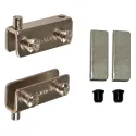 Glass hinge U type black