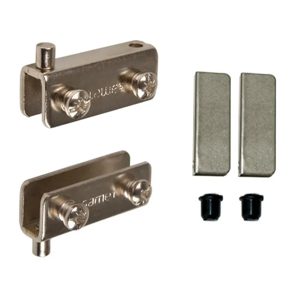Glass hinge U type black