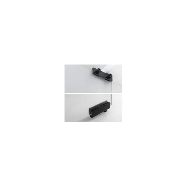 Glass hinge U type nickel