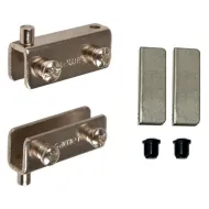 Glass hinge U type nickel