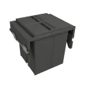 Šiukšliadėžė ištraukiama 580PLUS Line, P600mm, Ø502mm, H368mm, 2x30l, antracitas