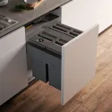Šiukšliadėžė ištraukiama 580PLUS Line P600mm, Ø502mm, H463mm, 2x8+2x29l, antracitas