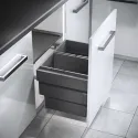 Two compartment waste bin, Double Bin, Hailo Cargo Synchro