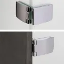 Hinge for glass universal SEE ME intermediate matt chrome