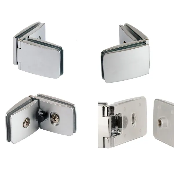 Hinge for glass universal SEE ME intermediate matt chrome