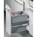 Šiukšliadėžė pilno ištraukimo H420mm, P430mm, 30l pilka
