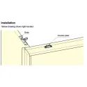 Door damper, hidden, right