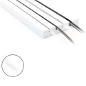 Silicone light diffuser FlipLens, for 5mm COB LED strip, 10m, white