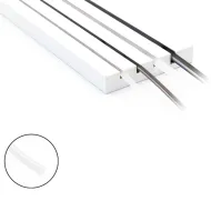 Šviesos filtras silikoninis FlipLens 5mm, COB LED juostai, 10m, balta