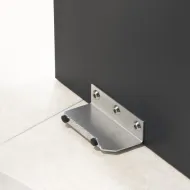 Plokštelė durų atidarymo L100mm, nerūdijantis plienas