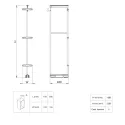 Ūkinės spintos rėmas 859 Hyper, ištraukiamas, MP150mm, H1885-2285mm, antracitas