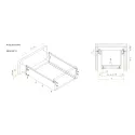 Stalčių šonai METALBOX L270mm, H150mm, balta RAL9010