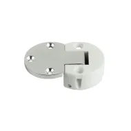 Flap hinge 90° Plano-Medial, zinc alloy, burnished