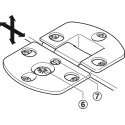 Flap hinge, 3-dimensionally adjustable, zinc alloy