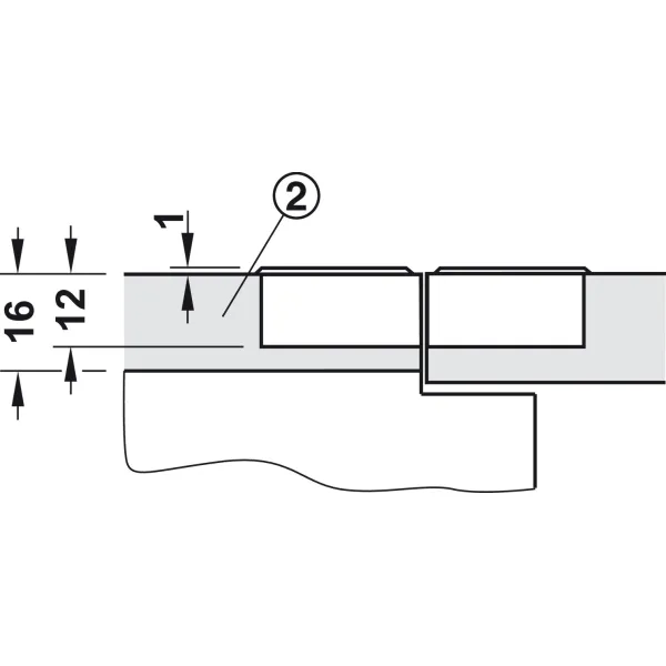 Flap hinge, 3-dimensionally adjustable, zinc alloy