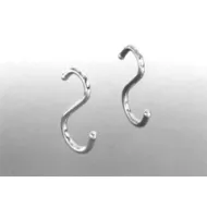 Hook for railing, S type, chrome